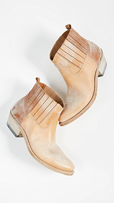Shop Golden Goose Crosby Boots In Natual/cuoio