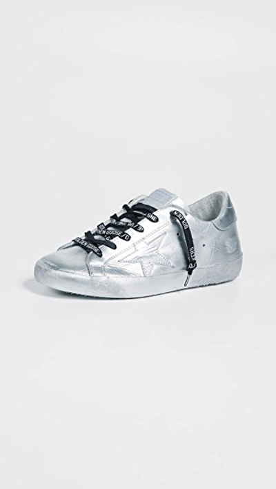 Shop Golden Goose Limited Edition Superstar Sneakers In Silver