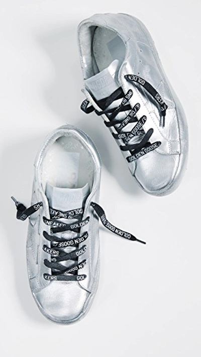 Shop Golden Goose Limited Edition Superstar Sneakers In Silver