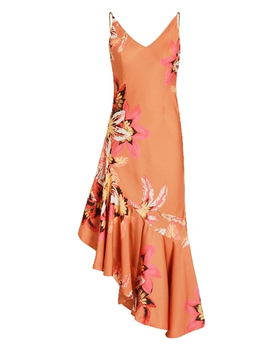 Shop Patbo Carmen Asymmetric Slip Dress In Multi