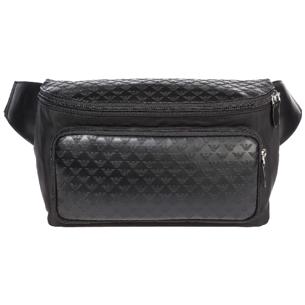 Emporio Armani Leather Belt Bum Bag Hip 