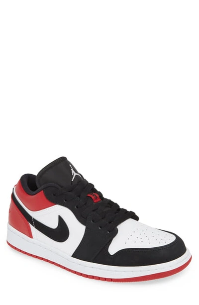Shop Nike 'air Jordan 1 Low' Sneaker In White/ Black/ Gym Red