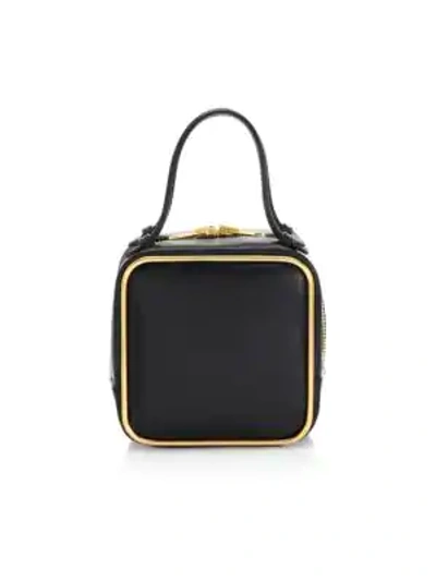 Shop Alexander Wang Halo Leather Top Handle Bag In Black