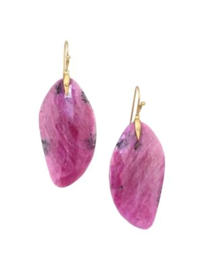 Shop Annette Ferdinandsen Tropical 18k Yellow Gold & Ruby Earrings