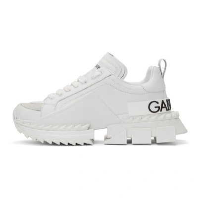 Shop Dolce & Gabbana White Super King Sneakers