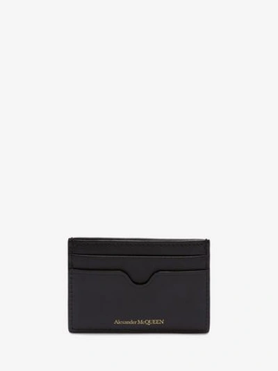 Shop Alexander Mcqueen Insect Card Holder In Black