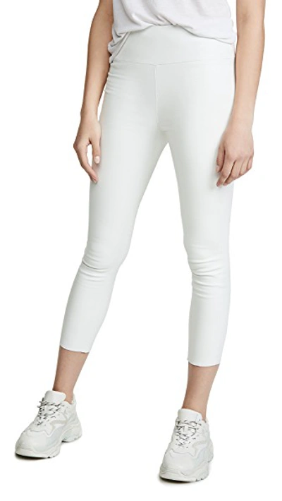 Shop Sprwmn High Waist Crop Leggings In White