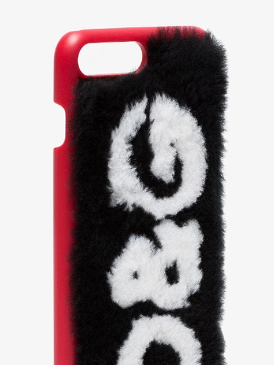 Shop Dolce & Gabbana Iphone 7-hülle Mit Logo In Black