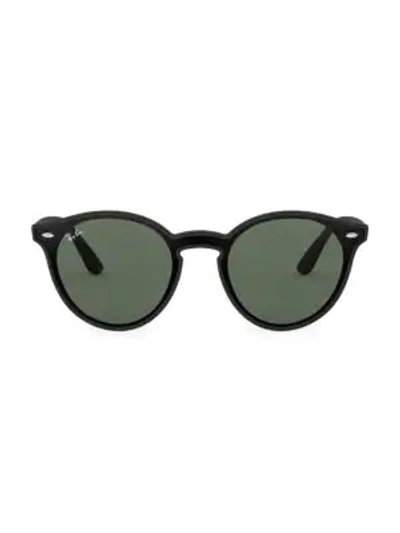 Shop Ray Ban Rb4380 61mm Blaze Round Sunglasses In Matte Black