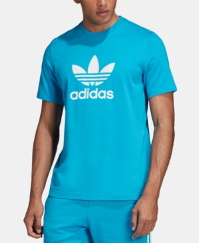 Shop Adidas Originals Adidas Men's Originals Adicolor Trefoil T-shirt In Shocya