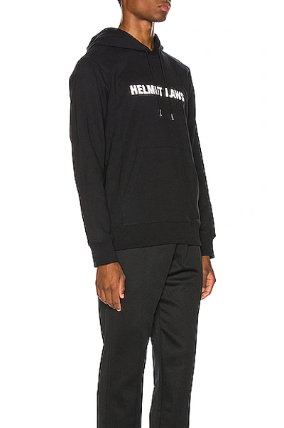 Shop Helmut Lang Laws Hoodie In Black Basalt