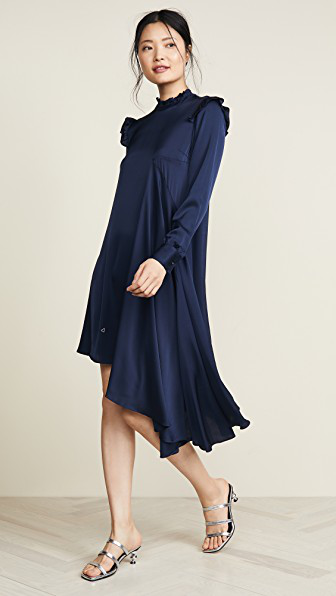At regere Tablet Religiøs Heartmade Haya Dress In Dark Blue | ModeSens