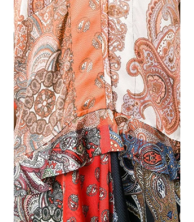 Shop Chloé Paisley Print Panelled Dress In Multi