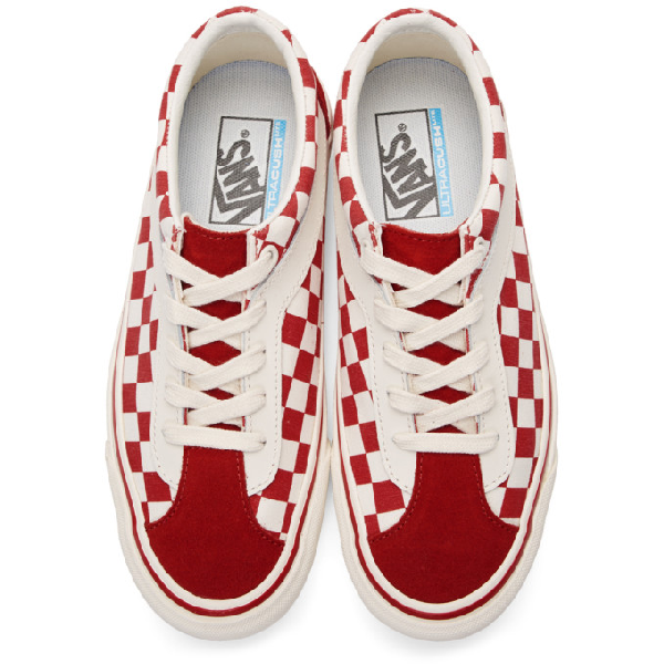 Vans Red And White Checkerboard Bold Ni Sneakers In Racing Red | ModeSens
