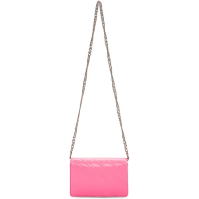 Shop Balenciaga Pink Bb Wallet Chain Bag