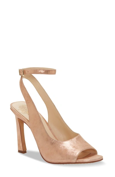 Shop Vince Camuto Reteema Pump In Metal Papaya Suede