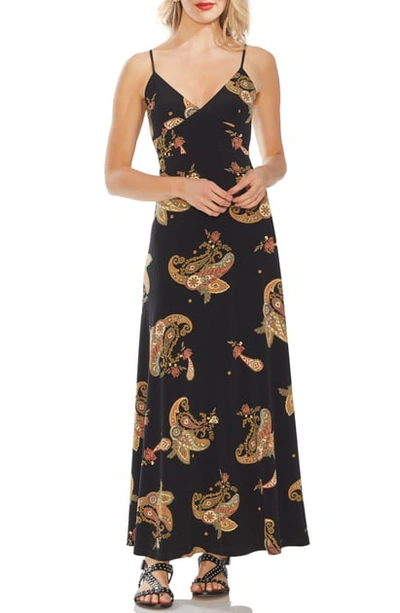 Shop Vince Camuto Paisley Spice Maxi Dress In Rich Black