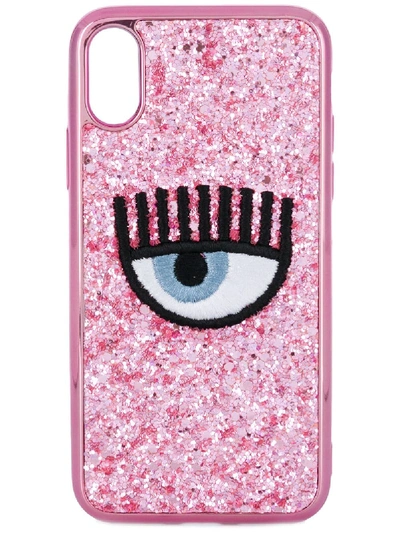 Shop Chiara Ferragni Flirting Iphone 8 Case - Pink