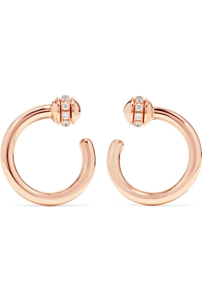 Shop Piaget Possession 18-karat Rose Gold Diamond Earrings