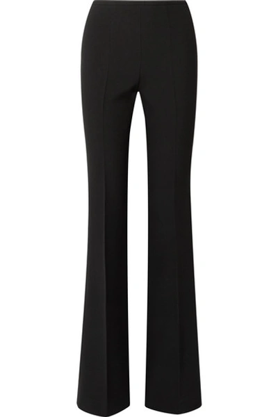 Shop Michael Kors Crepe Flared Pants In Black