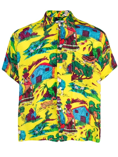 BODE COLOURFUL PRINTED SHIRT - 黄色
