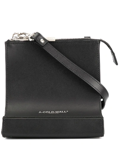 Shop A-cold-wall* Curved Detail Mini Shoulder Bag - Black