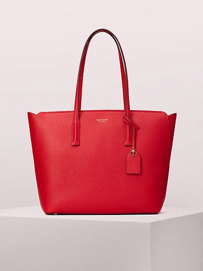 Shop Kate Spade Margaux Large Tote In Hot Chili