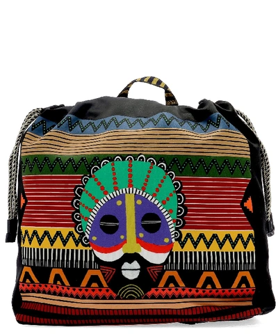 Shop Etro Multicoloured Embroidered Backpack