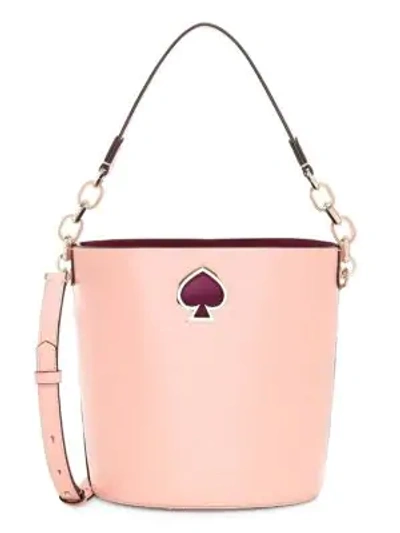 Shop Kate Spade Small Suzy Leather Bucket Bag In Pink