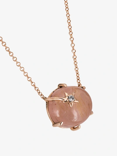 Shop Andrea Fohrman 18k Rose Gold, Pearl And Diamond Mini Galaxy Necklace