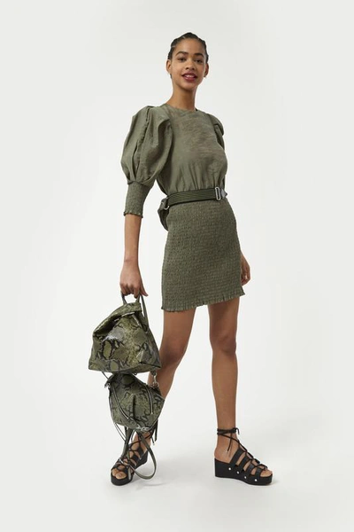 Shop Rebecca Minkoff Geneva Dress In Army Green