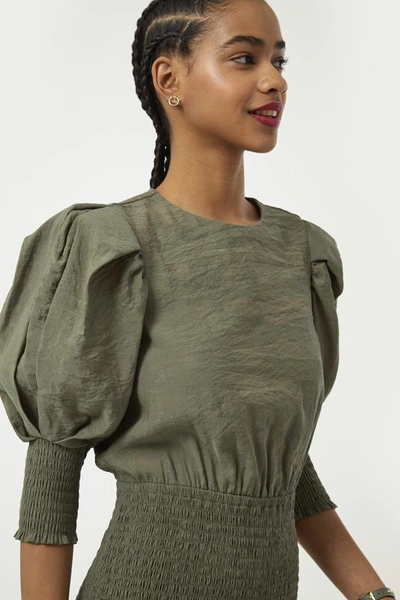 Shop Rebecca Minkoff Geneva Dress In Army Green