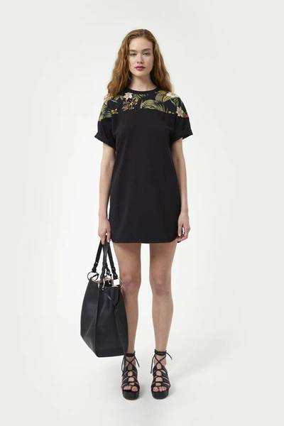 Shop Rebecca Minkoff Tropical Lulu Dress In Black