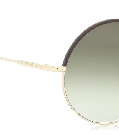 Shop Loewe Round Sunglasses In Green