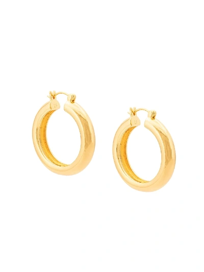 Shop Lizzie Fortunato Mood Hoop Earrings In Gold