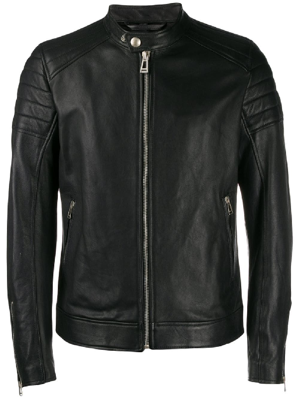 Belstaff Zipped Biker Jacket - Black | ModeSens