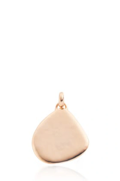 Shop Monica Vinader Large Siren Pendant In *rose Gold Plated