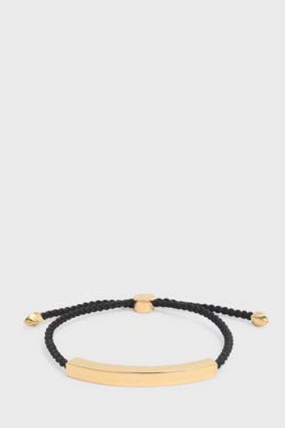 Shop Monica Vinader Linear Friendship Bracelet In Yellow Gold
