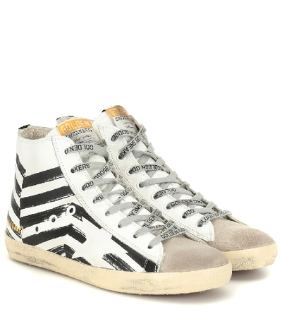 Shop Golden Goose Francy High-top Leather Sneakers In White