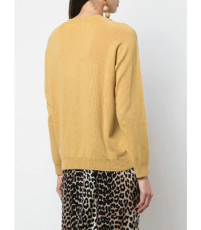 Shop Alexandra Golovanoff Classic Crewneck Sweater In Yellow