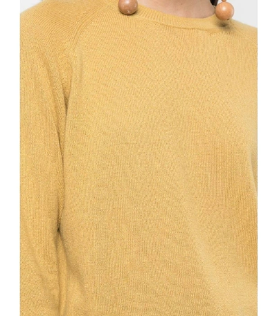 Shop Alexandra Golovanoff Classic Crewneck Sweater In Yellow