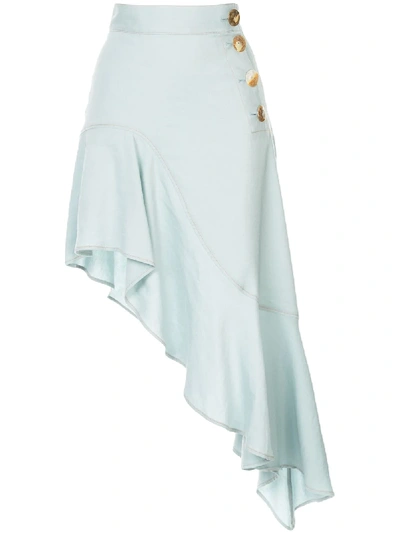 Shop Rejina Pyo Ella Asymmetric Skirt - Blue