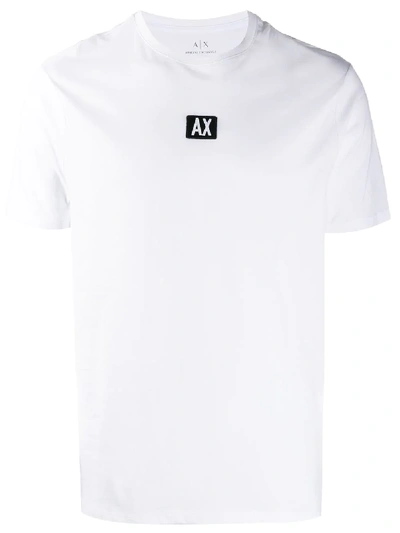 Shop Armani Exchange Logo Patch T-shirt - White