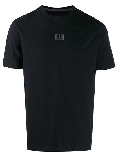 Shop Armani Exchange Logo Patch T-shirt - Black