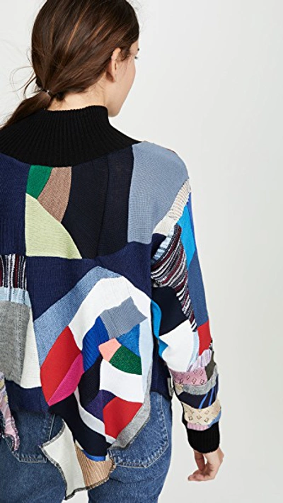 Oversized Patchwork Sweater