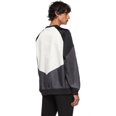 Shop Nike Black And Off-white Nsw Windrunner Sweatshirt In 060anthblk