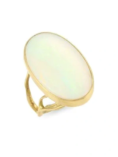 Shop Annette Ferdinandsen Women's Organic 18k Yellow Gold & Opal Branch Ring