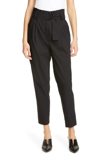 Shop A.l.c Diego High Belted Waist Pants In Black