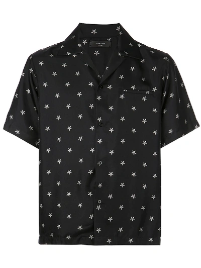 Shop Amiri Star Print Shirt - Black