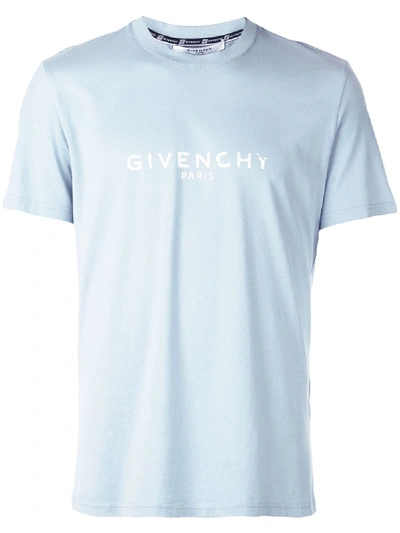 Shop Givenchy Classic Logo T-shirt - Blue